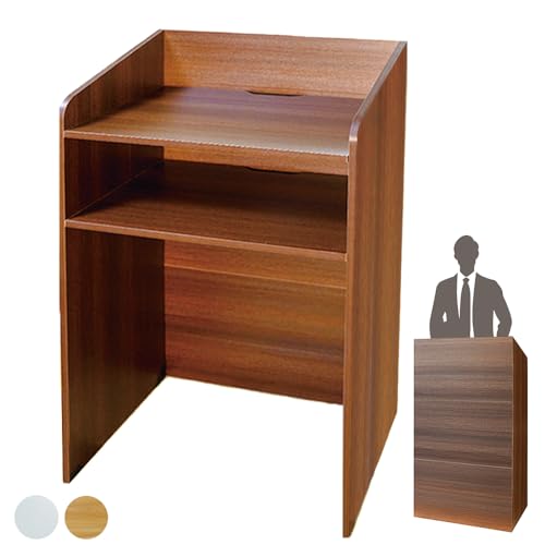 講演台 表彰台 司会台(濃色) Amazon | 演説台 演台 教卓 教壇 表彰台 司会台 アジャスター